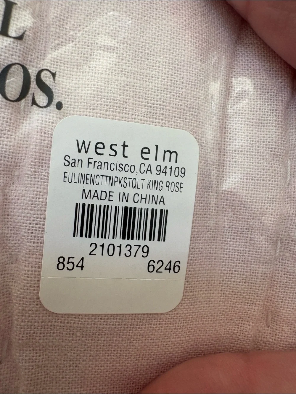 NEW West Elm Quilt Set